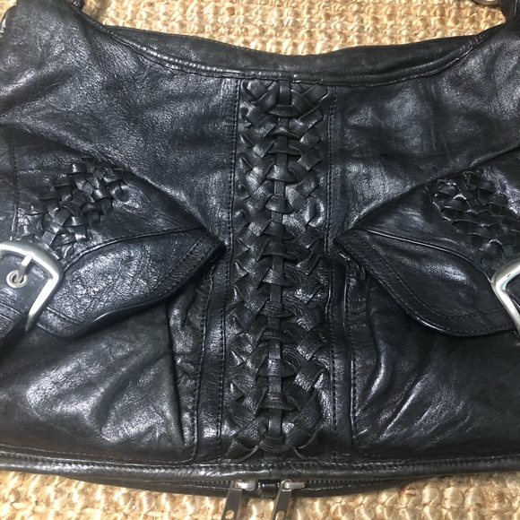 Junior Drake Leather Hobo Bag Purse - Picture 6 of 10